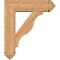 Ekena Millwork Funston Arts and Crafts Smooth Bracket w/ Offset Brace, Western Red Cedar, 7 1/2"W x 26"D x 30"H BKT0806X26X30FST03SWR - alternate 2